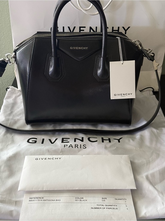 Givenchy Handbags - Givenchy Black Leather Satchel with Detachable Strap